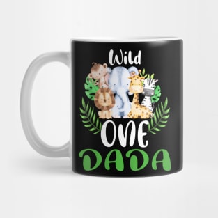 Dada Of The Wild One Zoo Birthday Safari Jungle Animal Mug